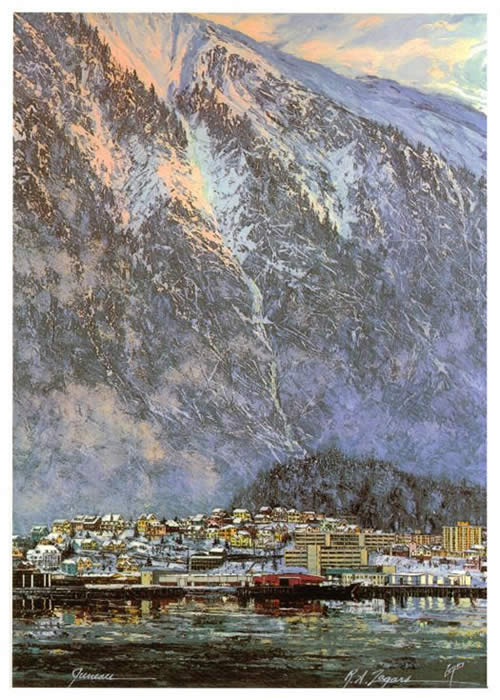 12” x 16” print Juneau, 1973, by Richard Zagars