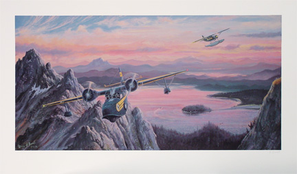 36" x 21" print Shakey Jake and the Goose, 1979, by Herb Bonnet