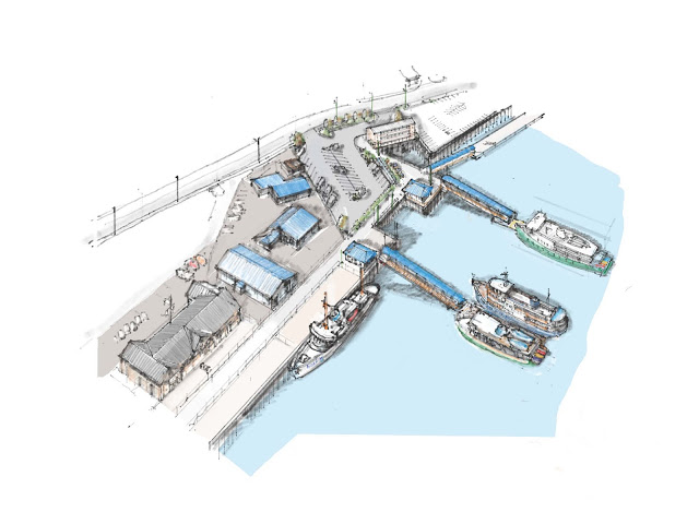 Artist's Rendering of proposed Small Cruise Ship Dock