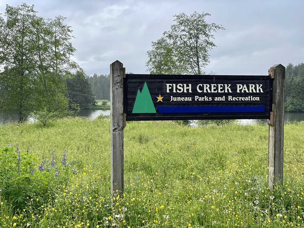 Fish Creek Park sign