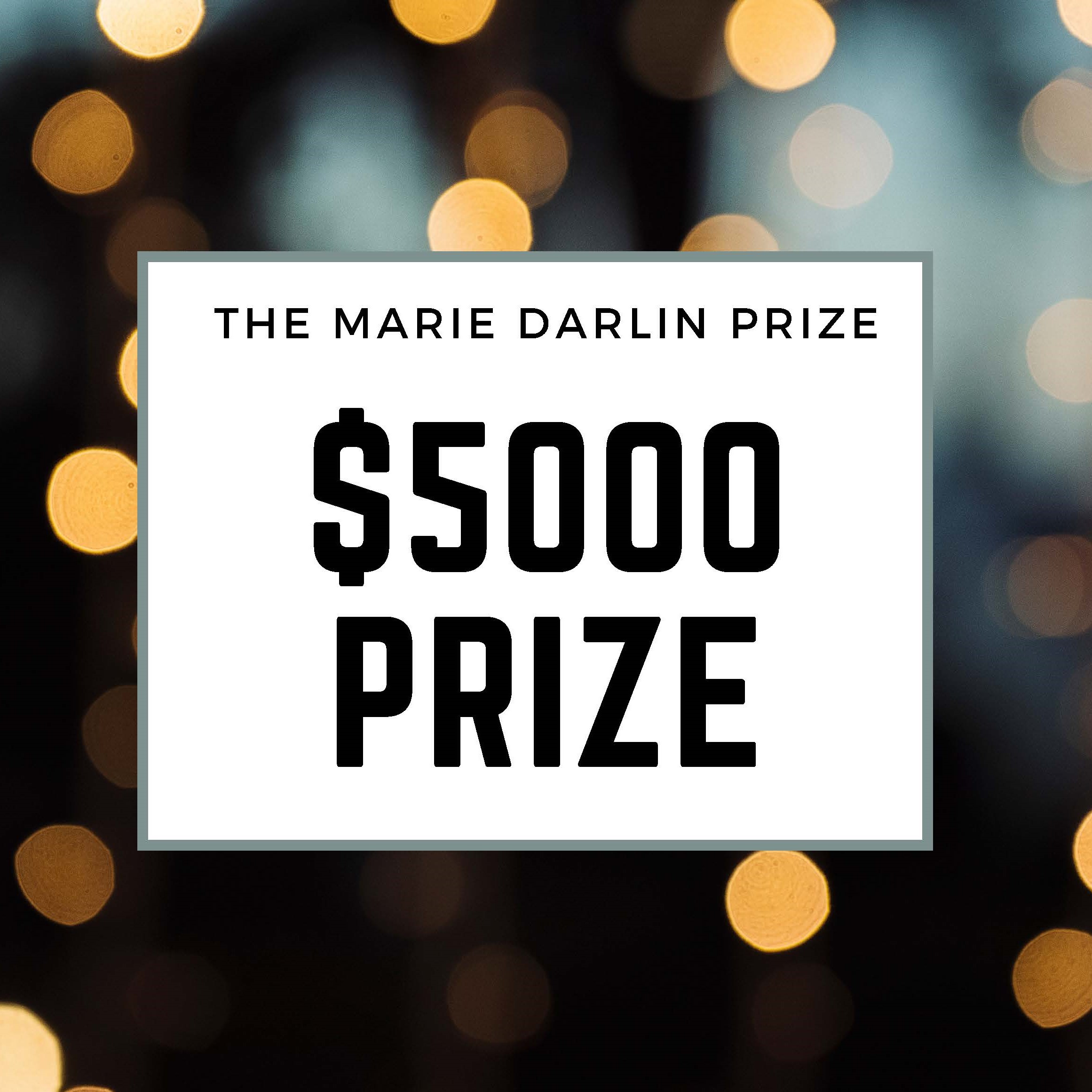 The Marie Darlin Prize Applications Due May 1st, 2026
