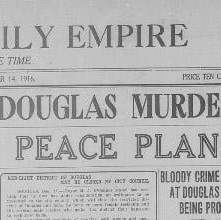 Tour: Death in Douglas, A  True Crime Walking Tour August 20th from 1-3pm