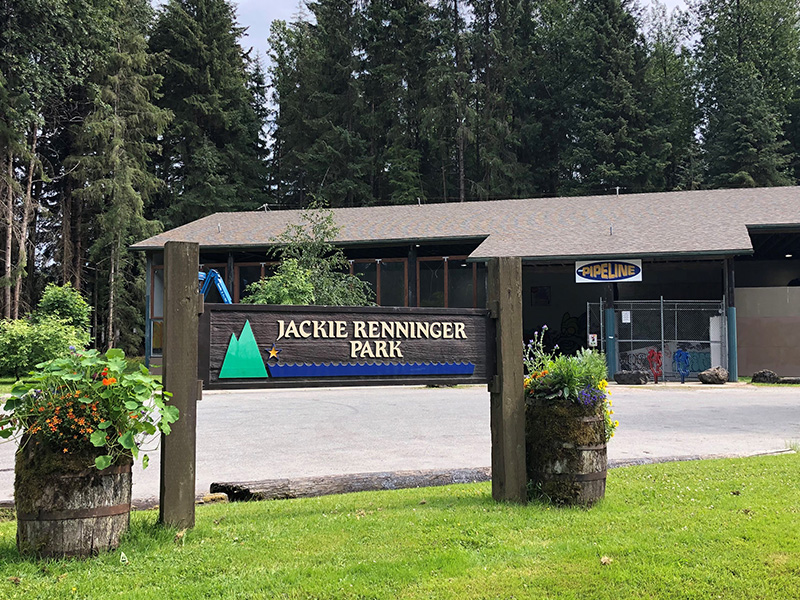 Jackie Renninger Park sign