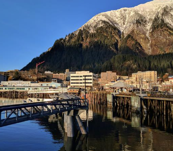 Downtown Juneau from the water