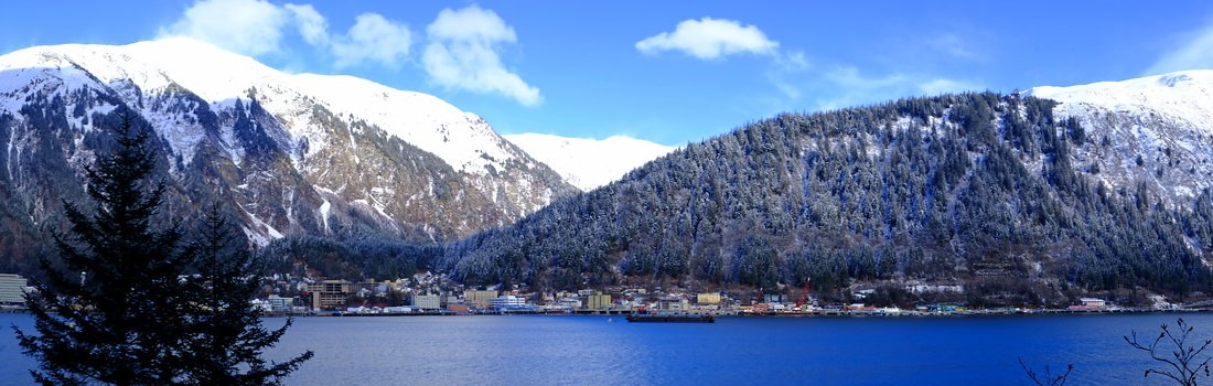 Panorama Photograph of Downtown Juneau