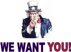 We Want You! Uncle Sam Image