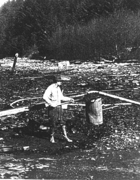 George Fleek, 1945-46, clean-up at Thane Mill.