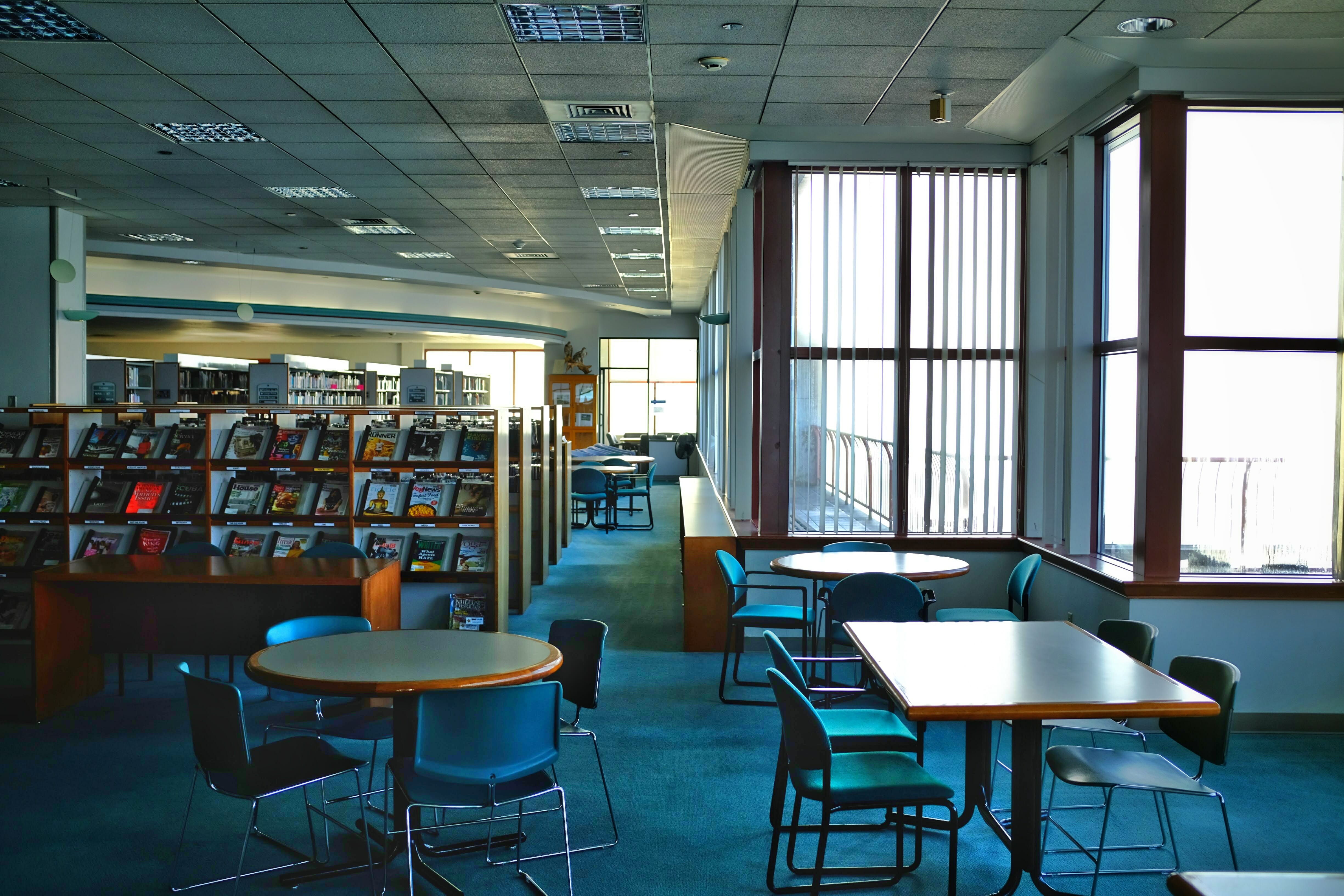 Seating area at the Downtown Library