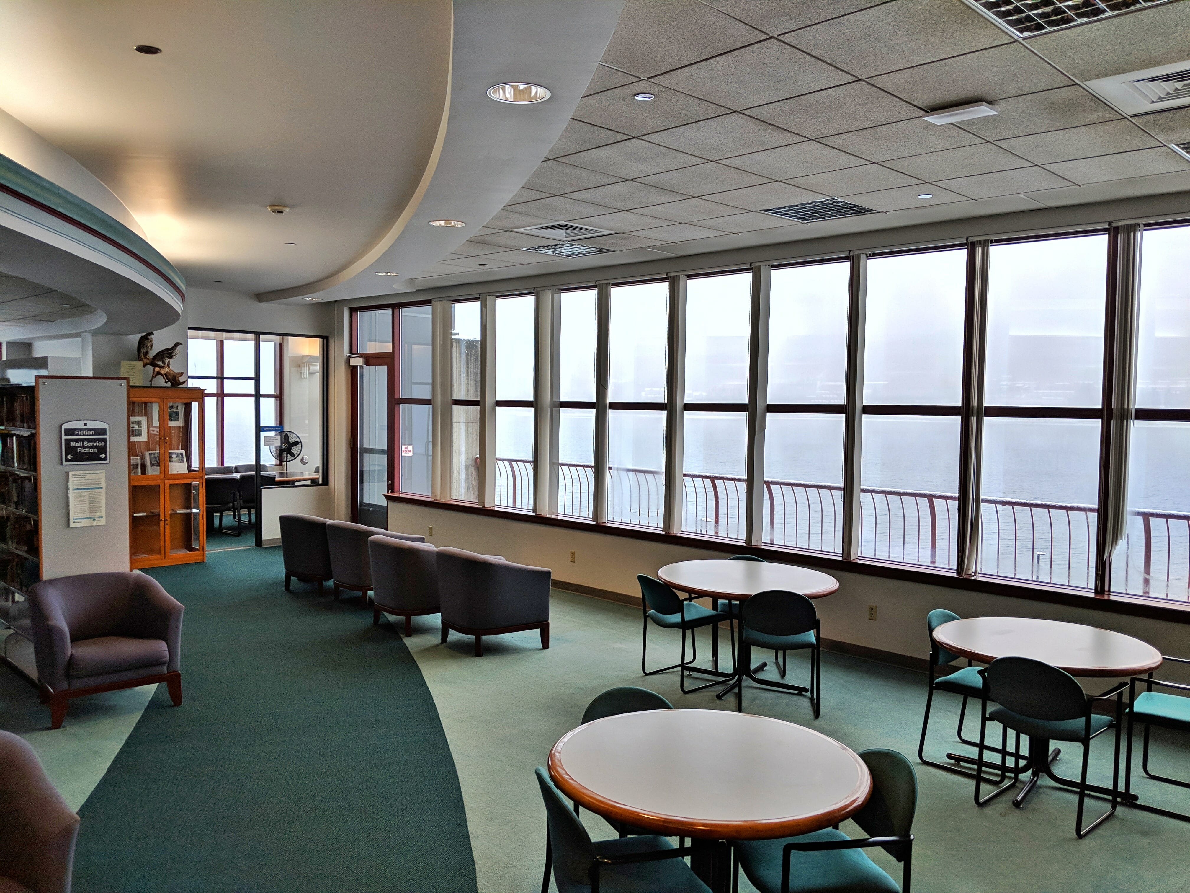 Seating area in the Downtown Library