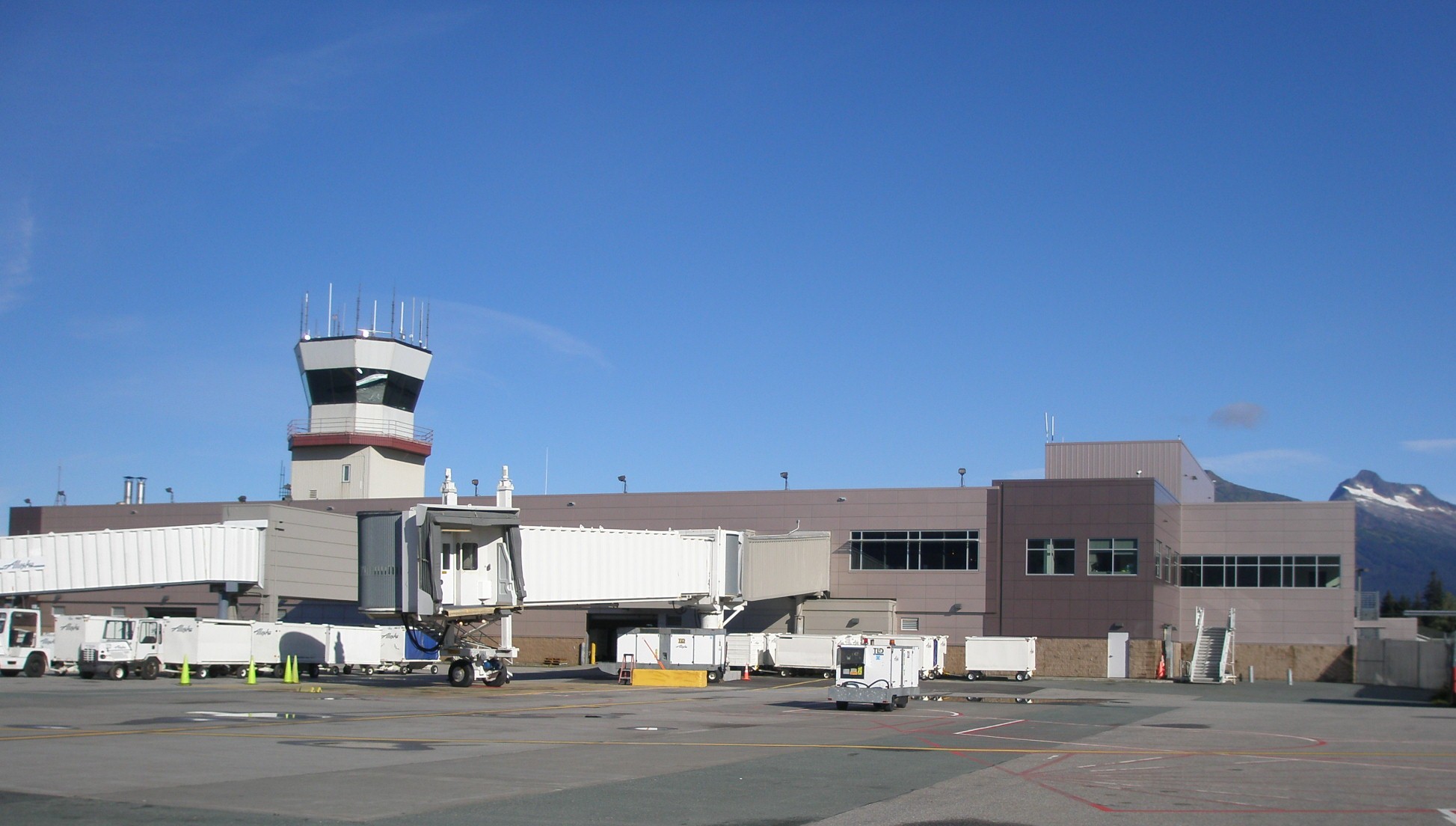 Sunny view of the terminal