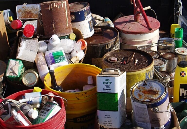 Hazardous Waste Items - Paint, motor oil, chemicals