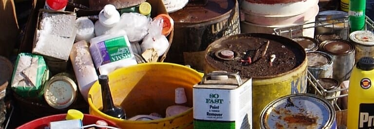 Image of hazardous waste for recycling