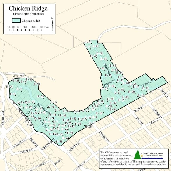 Chicken Ridge Map