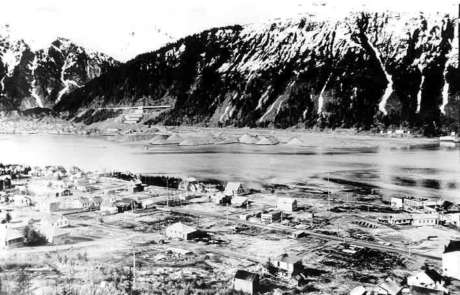 Douglas after the 1937 fire. Alaska State Library Core file (Douglas--Fires--6) PCA 01-2423