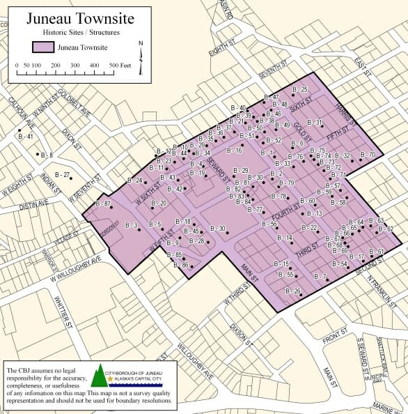 Juneau Townsite Map