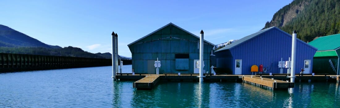 Boat Houses at Aurora Harbor