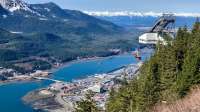 View of downtown Juneau from top of the tram.