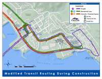 This is a map of Downtown Juneau with all the different route changes.