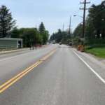 This is an image showing both lanes of Douglas Highway open and clear of construction