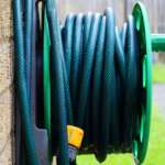 This is an image of an outdoor water hose.