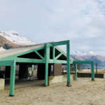 This image shows a picture of a shelter at Savikko Park.