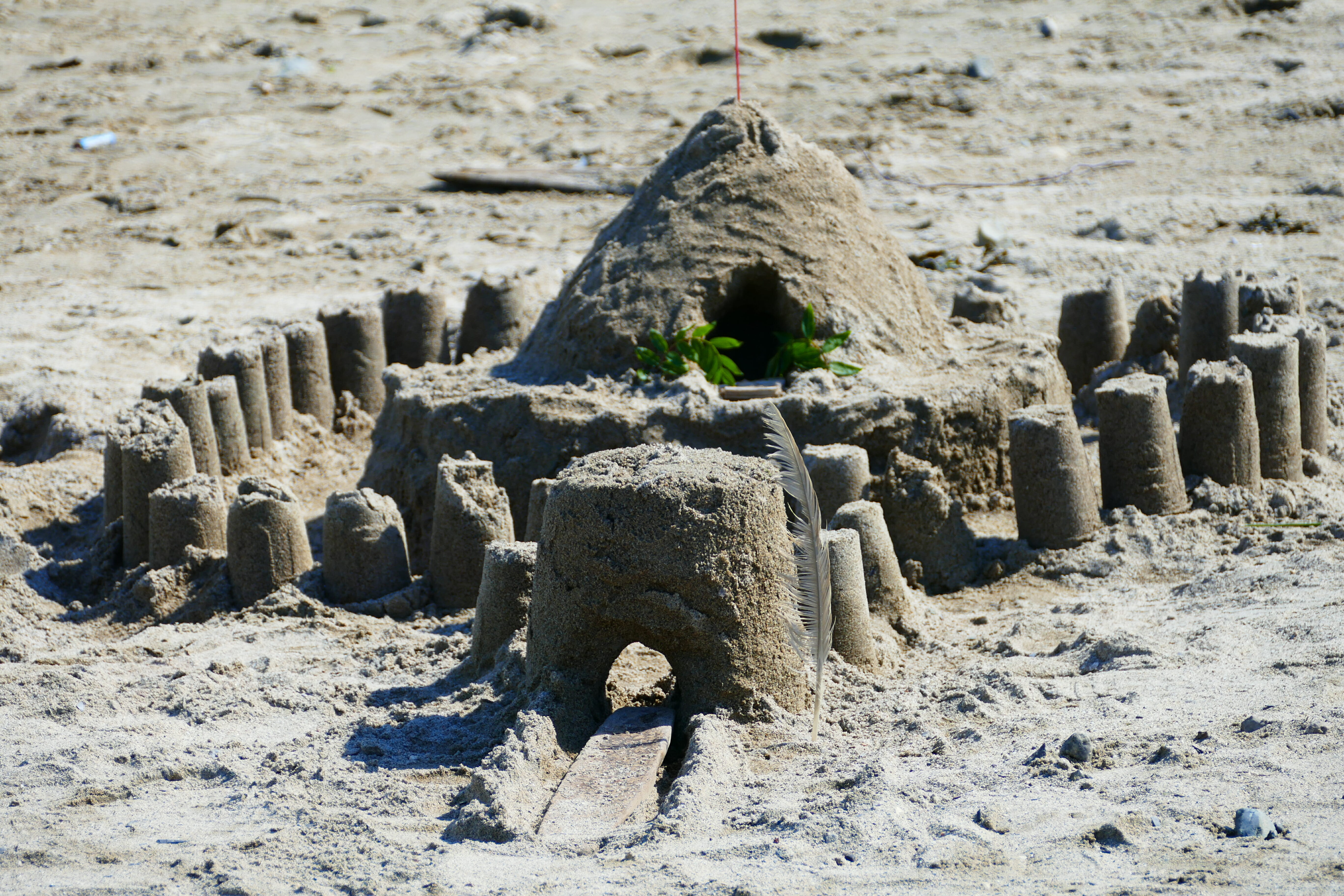 Sand castle at Sandy Beach
