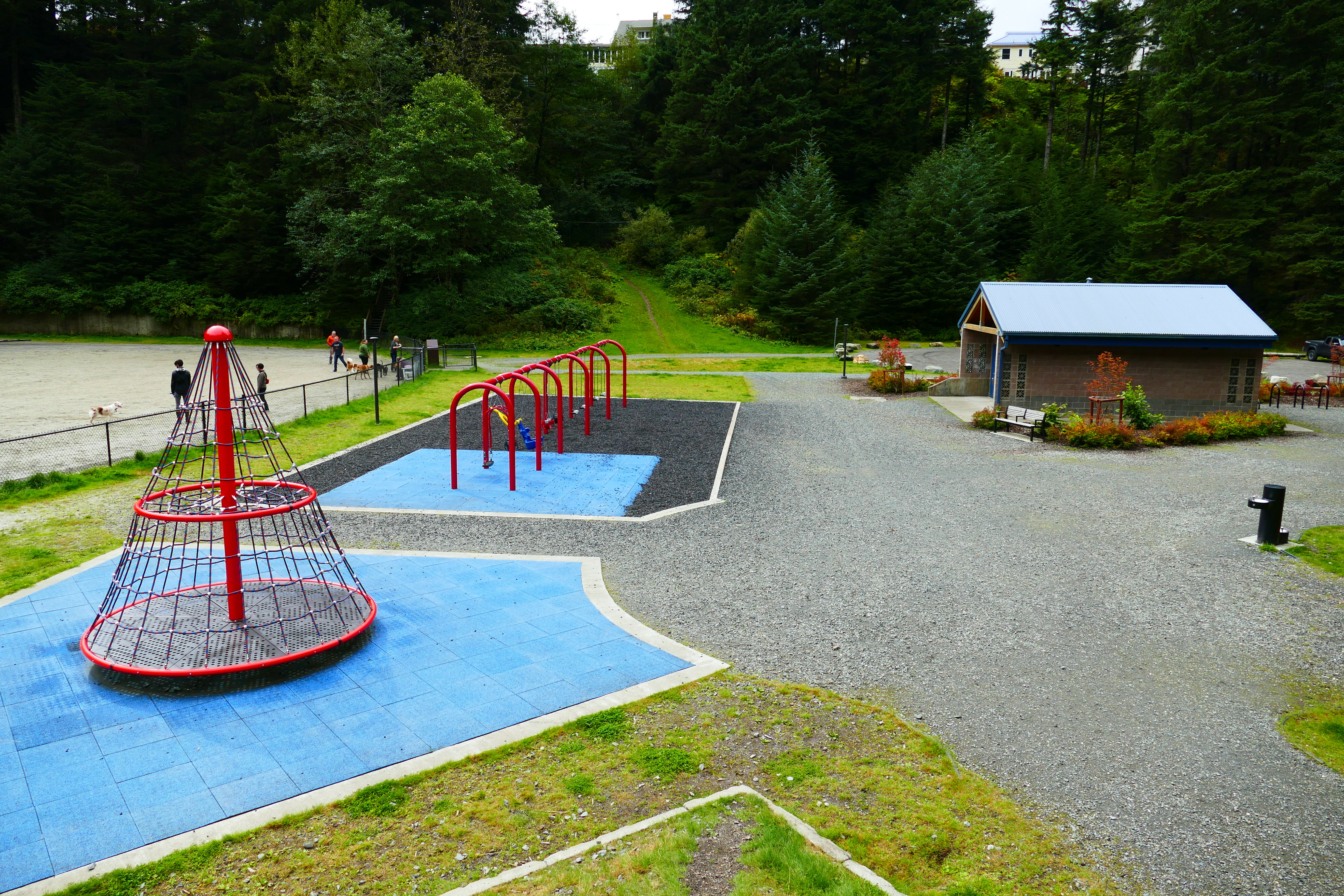 View of playground area in Cope Park