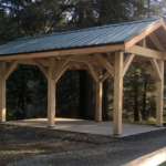 This is a picture of the Auke Lake shelter.
