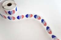 This image shows a roll of I Voted stickers.