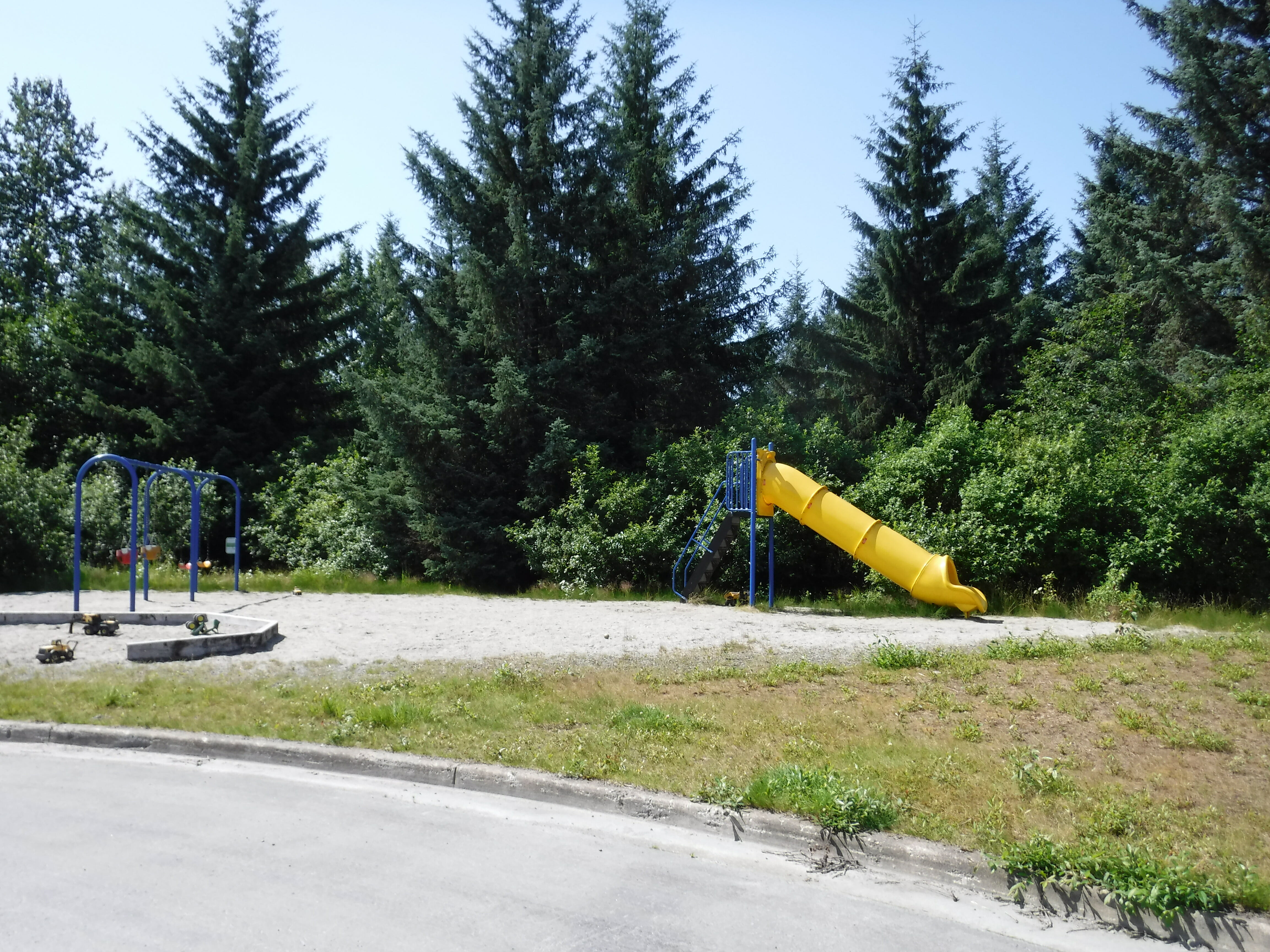 Slide and swings at Steelhead Park