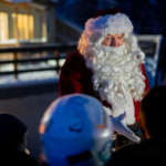 This is a picture of Santa at Eaglecrest.