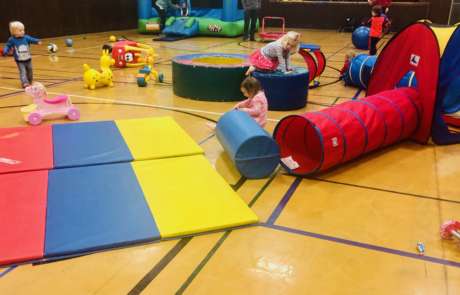 Lisa Friend – gave approval for us to use Mats, toys and the bouncy house are set up for the children during Preschool Open Gym.