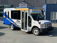 This is a photo of the Capital Transit's new paratransit bus, now called Capital AKcess.