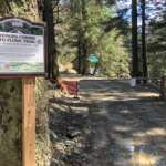 Flume trail entrance closure sign