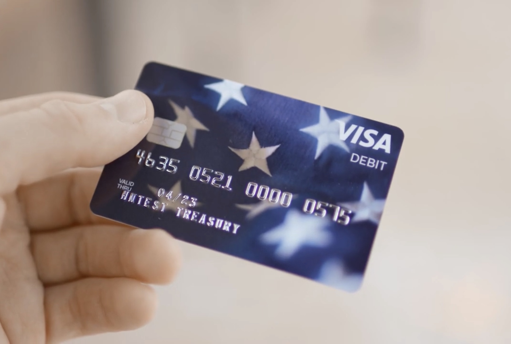 You may get your stimulus payment on a prepaid VISA card in the mail