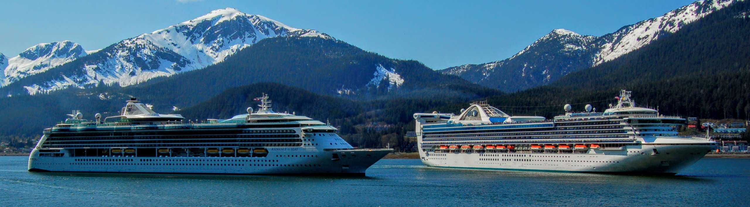 Two cruise ships in Gastineau Channel