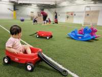 Photo of children playing inside Dimond Park Field House