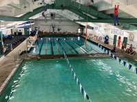 Birds-eye photo of Augustus Brown pool interior