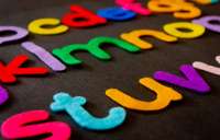 photo of large felt blocks on the carpet