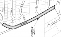 Map of Montana Creek Road marking project area between Back Loop Road and Arctic Circle