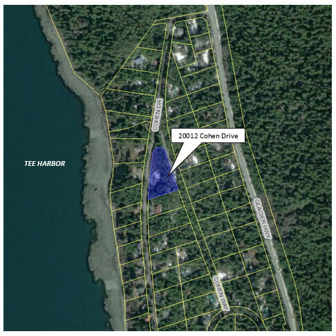 aerial image of 20012 Cohen Drive