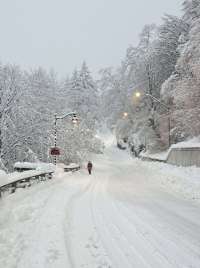 Photo of Calhoun Avenue covered in heavy snow.