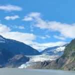 Photo of Mendenhall Lake with glacier in the distance
