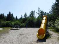 Front view of slide at Steelhead Park