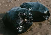 Stock photo of trash bags