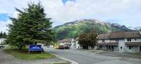 Panoramic view of Cedar Park neighborhood with mountain visible in the background