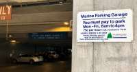 Entrance to Marine Park Garage