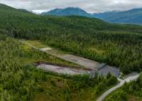 aerial view of an outdoor shooting range