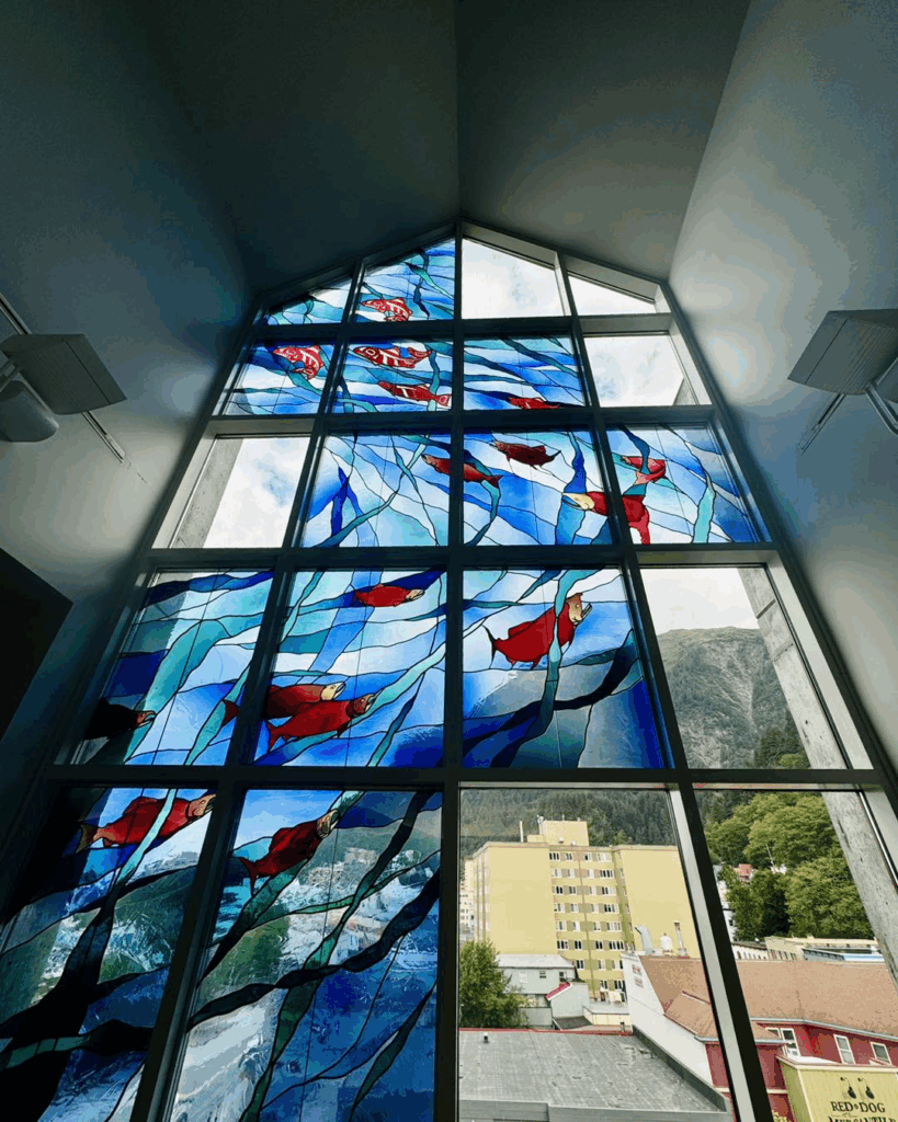 JPL Window Stained glass window