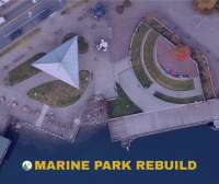 Marine Park from above with text that says 